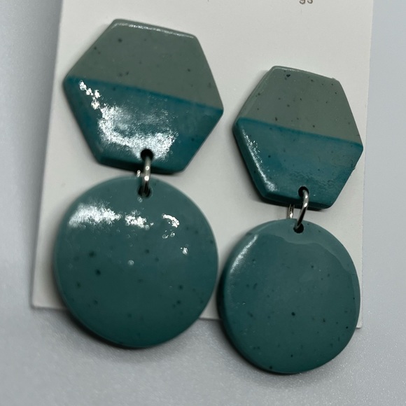 Glossy Handmade Clay Earrings - Picture 7 of 12